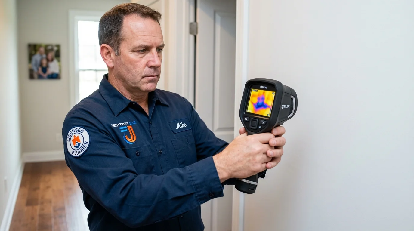Thermal imaging leak detection by Johns Plumbing LLC in West Fargo